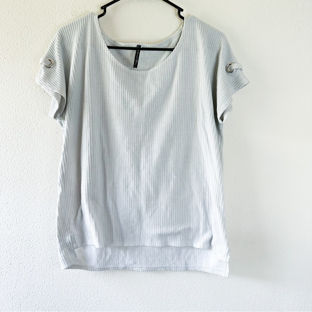 Savannah Blues Ribbed Shirt SZ-M